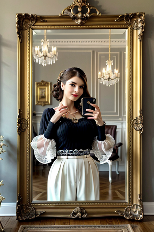 mirror pic girl black blur